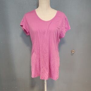 No Boundaries Crew Neck Relaxed Fit Flowy Summer Short Sleeve Top